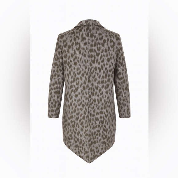 NEW Old Navy Cheetah Print Funnel Neck Coat - Picture 2 of 6